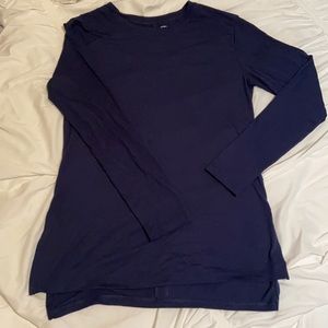 Navy blue athletic top